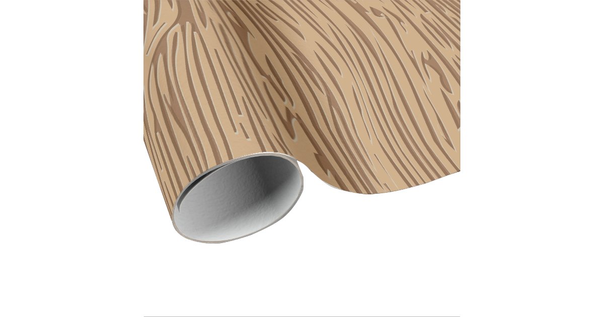Wood grain texture wrapping paper Zazzle