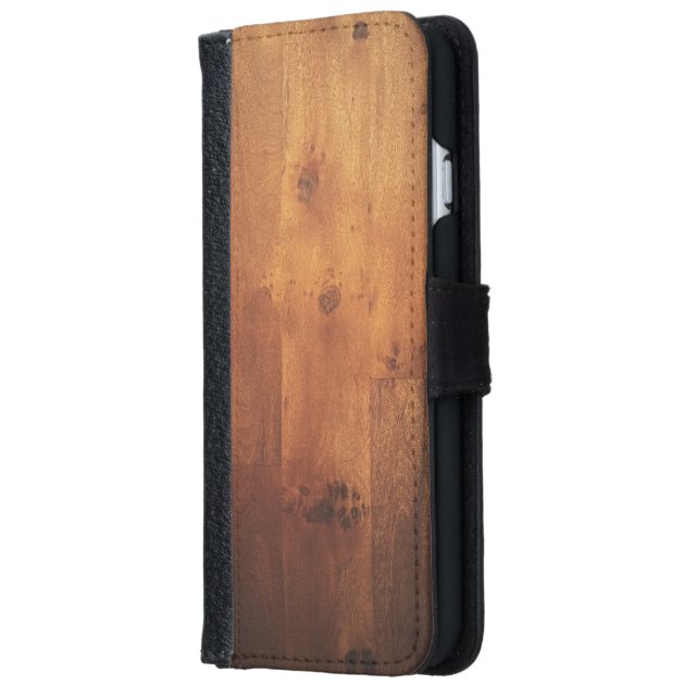 Wood Grain Woodgrain Wood Look iPhone 6 Wallet Case