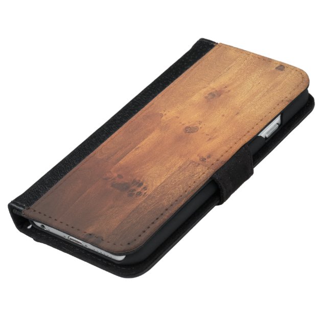 Wood Grain Woodgrain Wood Look iPhone 6 Wallet Case-5