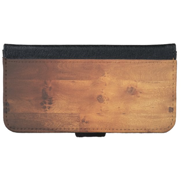 Wood Grain Woodgrain Wood Look iPhone 6 Wallet Case-4