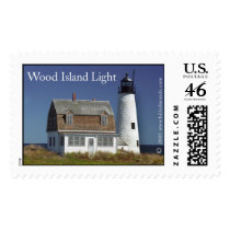 Wood Island Lighthouse Stamp by billedmunds Wood Island Lighthouse Stamp