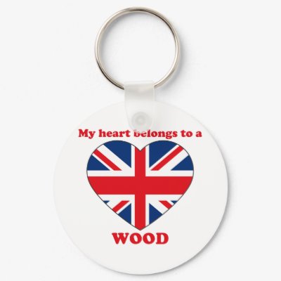 Wood Keychain by ValentinesDayTshirts
