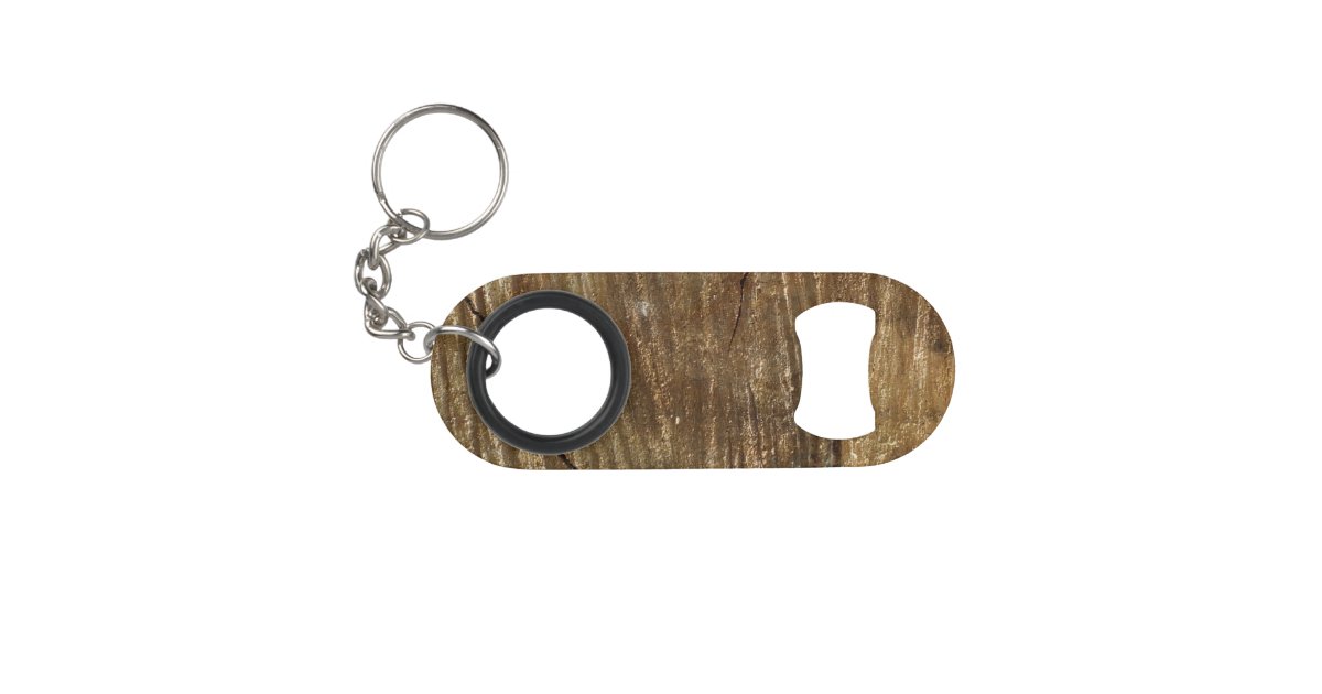 wood keychain bottle opener Zazzle