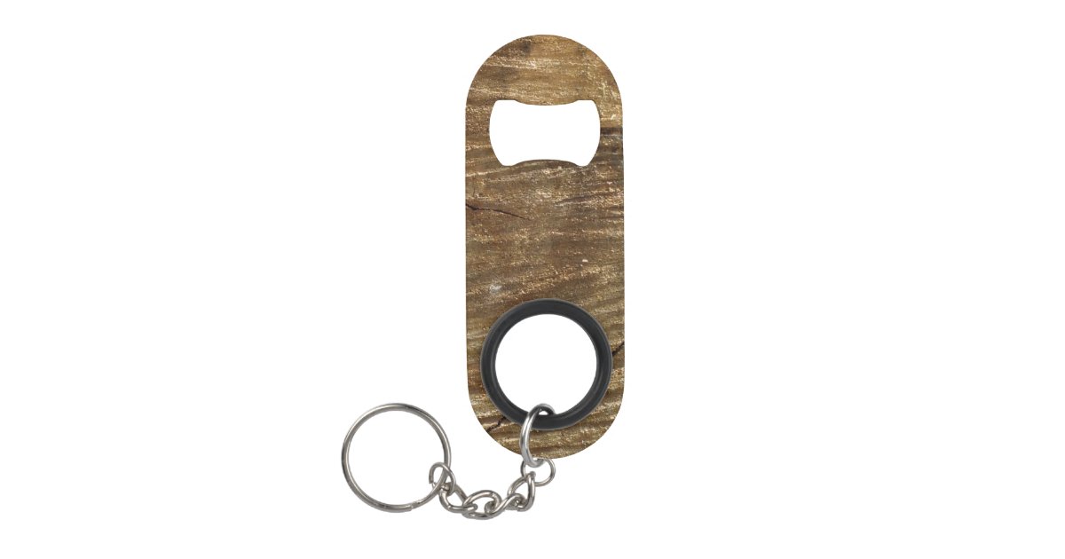 wood keychain bottle opener Zazzle