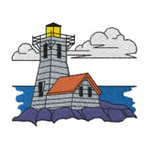 Wood Lighthouse embroidered shirts by ZazzleEmbroidery Wood Lighthouse embroidered shirts