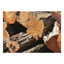 Wood Logs Invitation