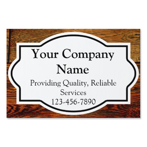 WoodLook Business Yard Sign Zazzle