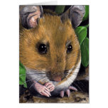 Wood Mouse Painting Note Card cards
