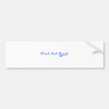 Wood Neck Beach Massachusetts Classic Design Bumper Sticker