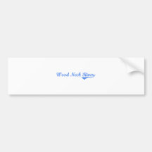 Wood Neck River Massachusetts Classic Design Bumper Sticker