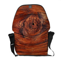 Wood Node Messenger Bag