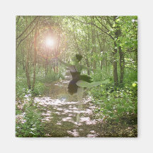 Wood Nymph Refrigerator Magnet