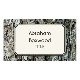 Wood Old Bark Personalized Botanical Customizable