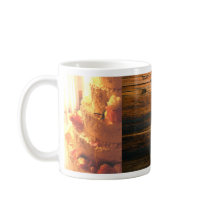 Wood Photo Frame & Wedding Cake Favor Mug (5c)