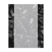 Wood pieces in black and white. personalized flyer