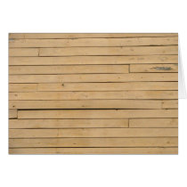 Wood Plank Blank Note Card cards