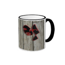 wood planks coffee mug