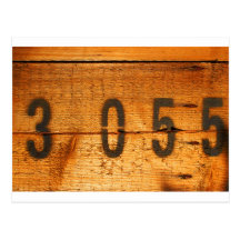 wood post card