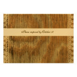 Wood Rings Shabby Lace rsvp with envelopes Invitations