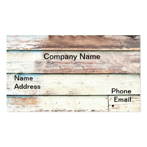 Wood Shack Wall Business Card 2 (front side)