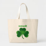 Wood Shamrock Bag