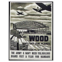 Wood Shelters Our Planes flyers