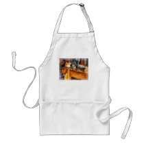 Wood Shop With Wooden Bucket aprons
