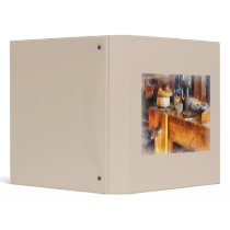 Wood Shop With Wooden Bucket binders