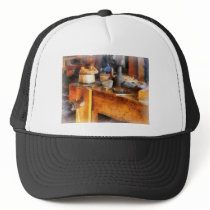 Wood Shop With Wooden Bucket hats