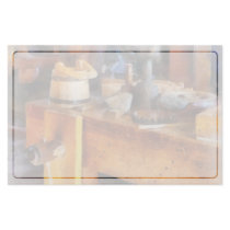 Wood Shop With Wooden Bucket Stationery Design