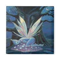 Wood Spirit, Faery art magnet by SusanRodio Wood Spirit, Faery art magnet