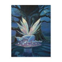 Wood Spirit - Fairy art postcard postcards
