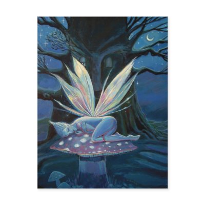 Wood Spirit - Fairy art postcard by SusanRodio