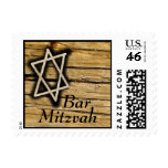 Wood Star Bar  Mitzvah Stamp 2