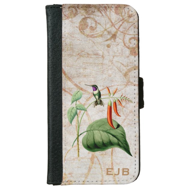 Wood Star Hummingbird iPhone 6 Wallet Case