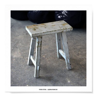 WOOD STOOL Poster by ReneBui