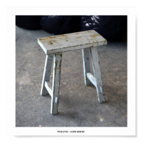 WOOD STOOL Poster posters