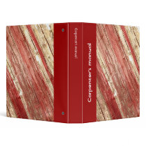 Wood Texture 3 Ring Binders
