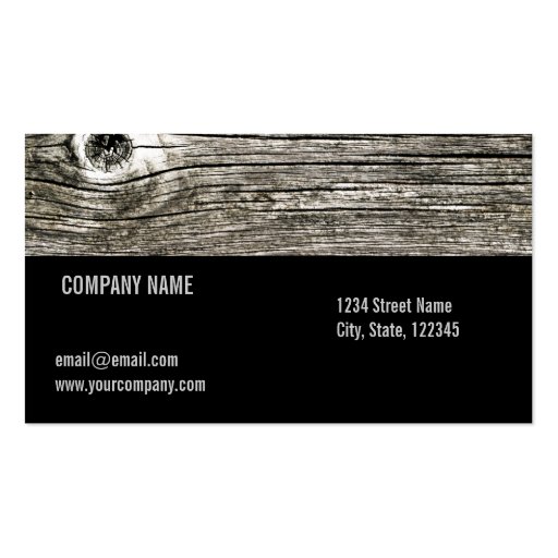wood texture business card (back side)