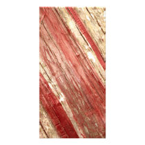 Wood Texture Customized Photo Card
