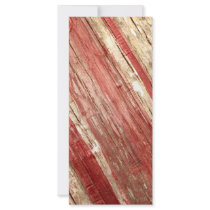 Wood Texture Full Color Rack Card