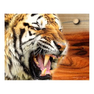 wood tiger print