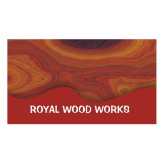 Wood Works Unique Business Cards