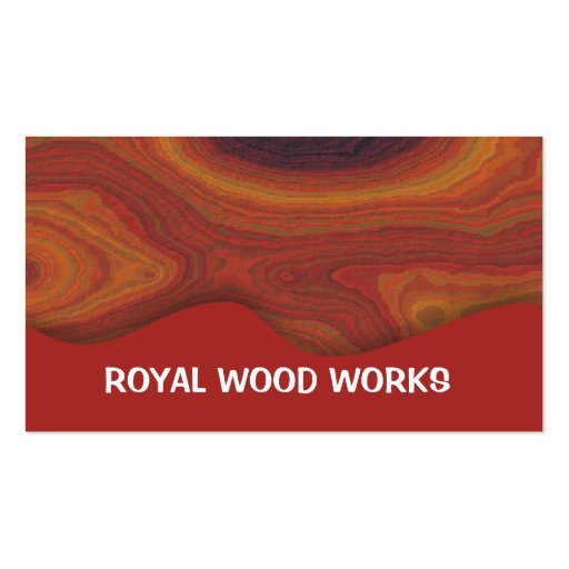 Wood Works Unique Business Cards