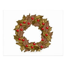 Wood Wreath Postcards