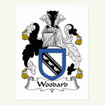 Woodard Family Crest Postcard