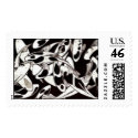 Woodblock print of KOI postage