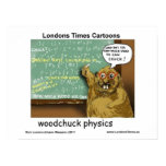 Woodchuck Physics Funny Cartoon Posters posters