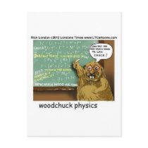 Woodchuck Physics Funny Tees Mugs Gifts Etc postcards