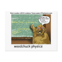 Woodchuck Physics Funny Tees Mugs Gifts Etc postcards